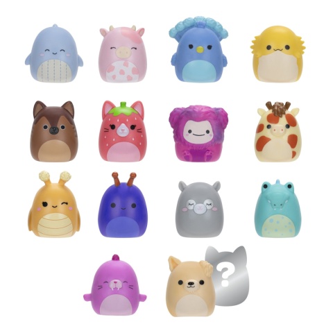 SQUISHMALLOWS Zestaw Figurek SQUISH A LONGS Figurka Niespodzianka 14pak s2 JAZWARES SQAL0066