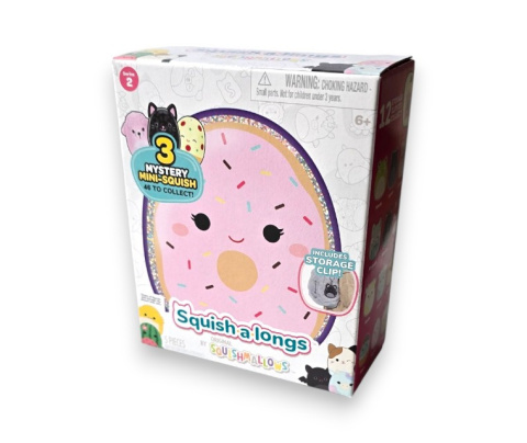 SQUISHMALLOWS Figurki SQUISH A LONGS Brelok Figurka Niespodzianka s2 JAZWARES SQAL0080