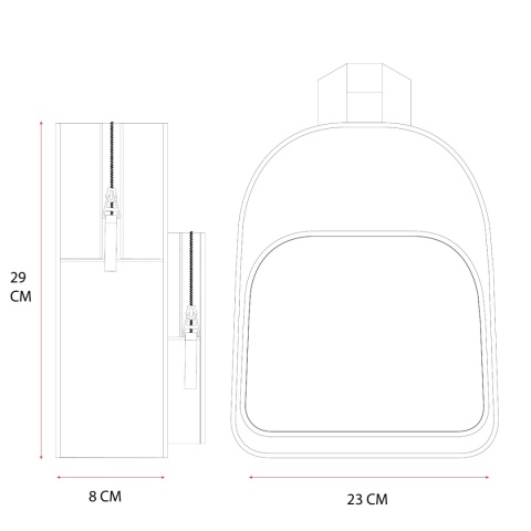 Plecak przedszkolny STITCH z kieszonką z przodu 29x23x8cm VADOBAG 795-4889