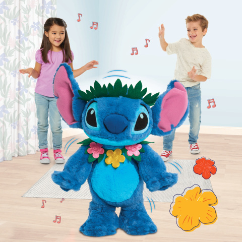 STITCH Interaktywna Maskotka STITCH ZATAŃCZ ZE MNĄ Duży Pluszak JUST PLAY 30283