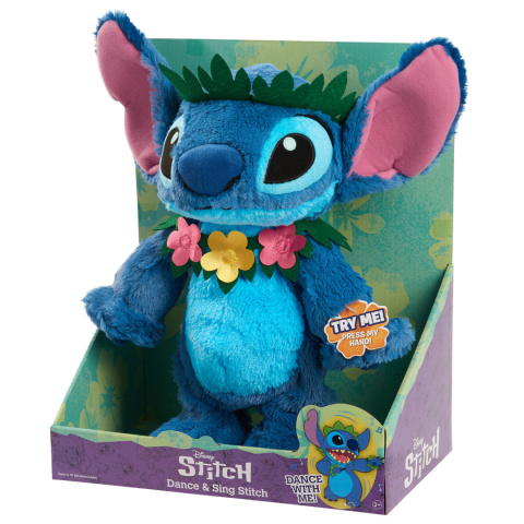 STITCH Interaktywna Maskotka STITCH ZATAŃCZ ZE MNĄ Duży Pluszak JUST PLAY 30283