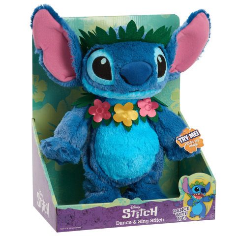 STITCH Interaktywna Maskotka STITCH ZATAŃCZ ZE MNĄ Duży Pluszak JUST PLAY 30283