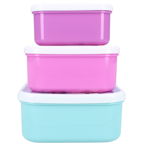 ZESTAW Śniadaniówka KOCI DOMEK GABI lunch box Pudełko Śniadaniowe 3szt. VADOBAG 582-00599