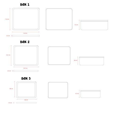 ZESTAW Śniadaniówka KOCI DOMEK GABI lunch box Pudełko Śniadaniowe 3szt. VADOBAG 582-00599