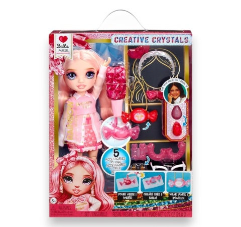 RAINBOW HIGH CREATIVE CRYSTALS Lalka BELLA PARKER + akcesoria MGA 121367EUC