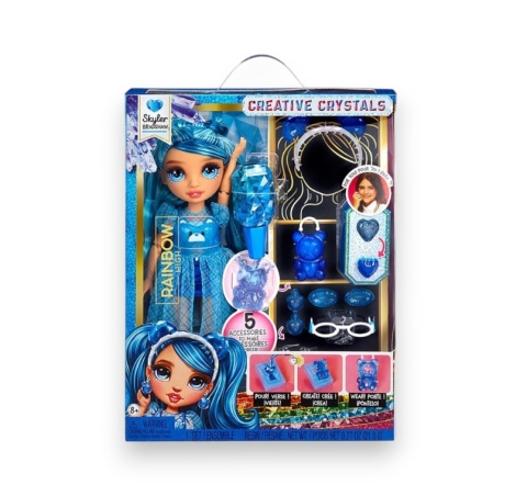 RAINBOW HIGH CREATIVE CRYSTALS Lalka SKYLER BRADSHAW + akcesoria MGA 121374EUC