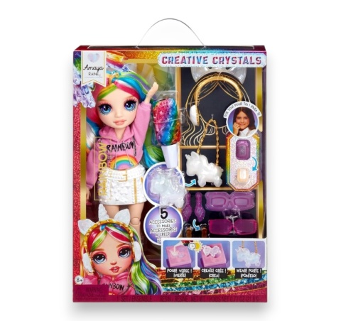 RAINBOW HIGH CREATIVE CRYSTALS Lalka AMAYA RAINE + akcesoria MGA 121411EUC