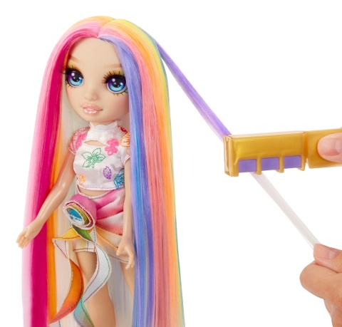 RAINBOW HIGH HAIR CHALK & STYLE RAINBOW Lalka AMAYA RAINE + akcesoria MGA 526780EUC
