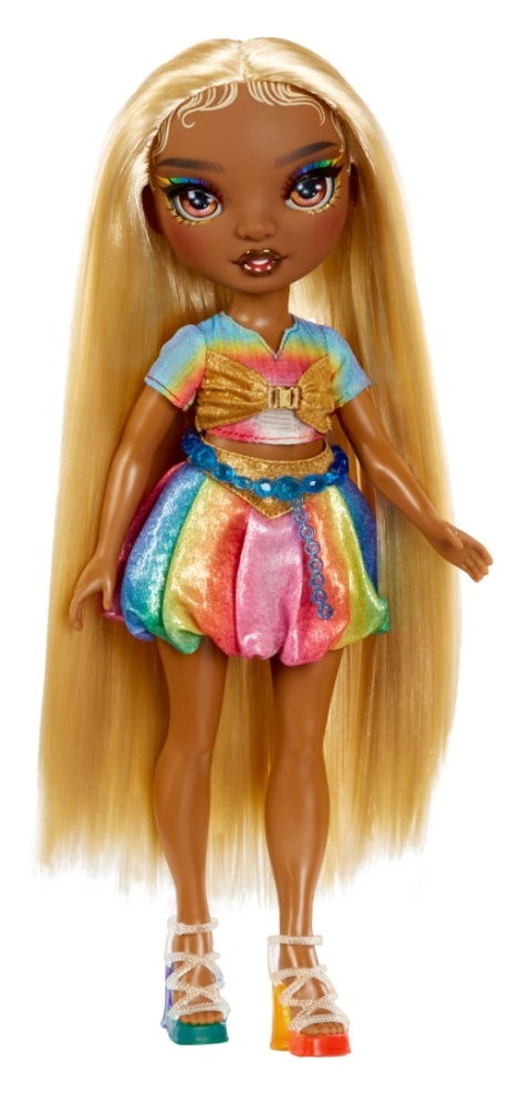 RAINBOW HIGH HAIR CHALK & STYLE GOLD Lalka MELINE LUXE + akcesoria MGA 526797EUC