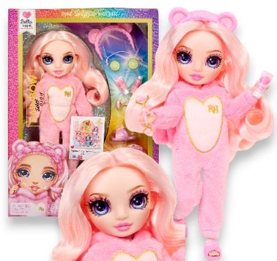 RAINBOW HIGH PIŻAMA PARTY Lalka BELLA PARKER Junior High + akcesoria MGA 503675EUC