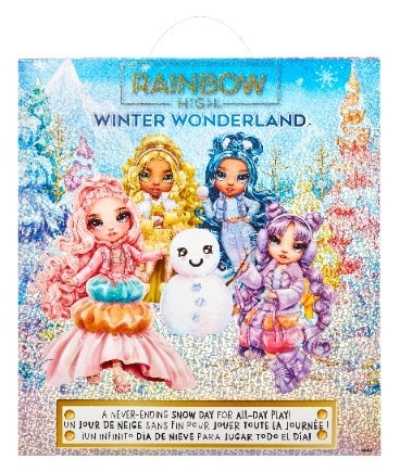 RAINBOW HIGH WINTER WONDERLAND Lalka SUNNY MADISON + akcesoria MGA 120858EUC