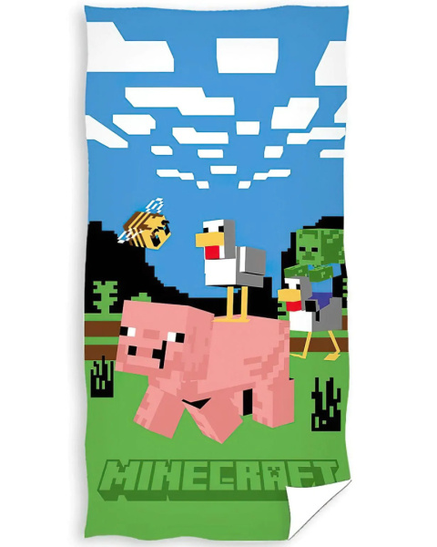 Ręcznik kąpielowy plażowy MINECRAFT 70x140 Bawełna