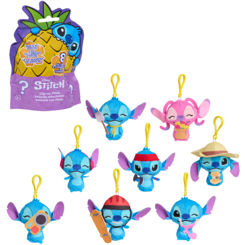 STITCH Saszetka Niespodzianka Brelok STITCH Maskotka 1szt. JUST PLAY 11389