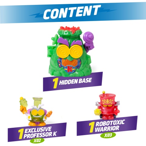 SUPERTHINGS Zestaw KAZOOM POWER KRYJÓWKA PROFESORA K HIDDEN BASE Figurka PROFESSOR K MAGIC BOX PSTSP112IN250