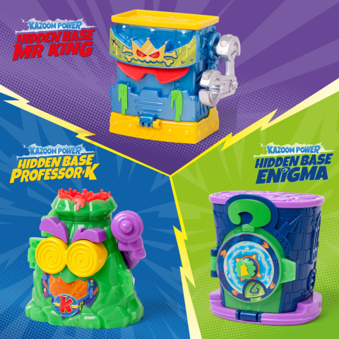 SUPERTHINGS Zestaw KAZOOM POWER SEKRETNA KRYJÓWKA ENIGMY HIDDEN BASE FIGURKA ENIGMA MAGIC BOX PSTSP112IN230