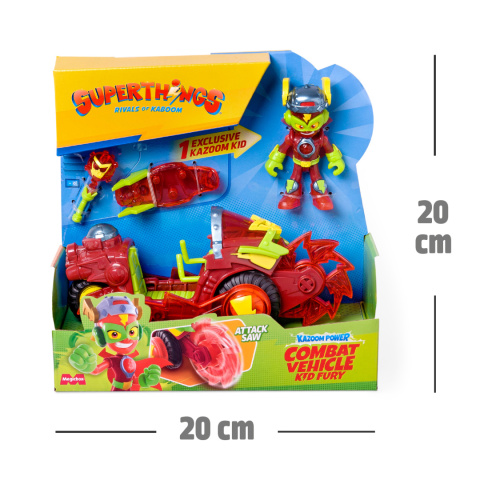 SUPERTHINGS Zestaw KAZOOM POWER POJAZD BOJOWY KID FURY FIGURKA MAGIC BOX PSTSP116IN200