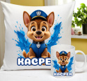 ZESTAW KUBEK I PODUSZKA PSI PATROL CHASE PREZENT + IMIĘ wz1 Kacper