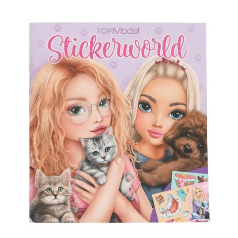 Zestaw z naklejkami TOP MODEL KITTY DOGGY Kotki i Pieski Książeczka DEPESCHE 13571