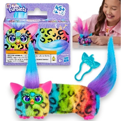 FURBY FURBIŚ Maskotka Interaktywna DJ Furbiś RAIN BOW KAT Furbisie HASBRO G1783