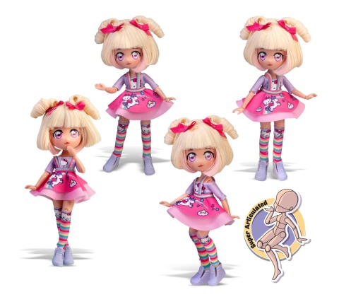 HELLO KITTY MANGA Lalka CANDY UNICORN HKTF0400