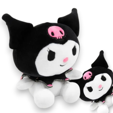 HELLO KITTY Maskotka KUROMI CZARNA Pluszak Przytulanka Macedonia 20cm