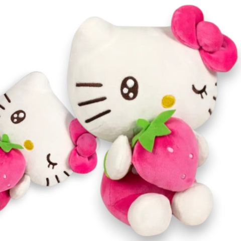 HELLO KITTY Maskotka Pluszak Macedonia 20cm Truskawka