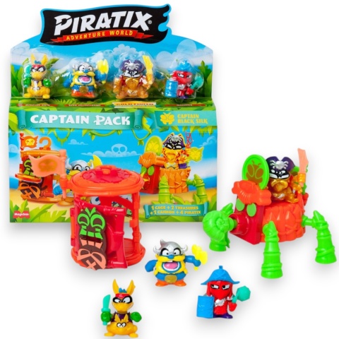 PIRATIX CRAZY JUNGLE Figurka CAPTAIN PACK Captain Black Silk
