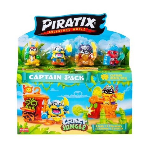 PIRATIX CRAZY JUNGLE Figurka CAPTAIN PACK Captain Black Silk