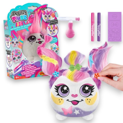 PROJEKT PLUSZ Zestaw Fryzurki RÓŻYCZKA z ręcznym Aerografem EPEE