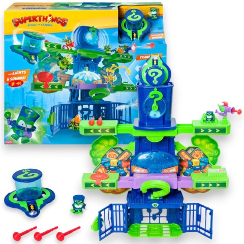 SUPERTHINGS Zestaw ENIGMA TOWER Wieża Wyrzutnia Figurka Światło Dźwięk