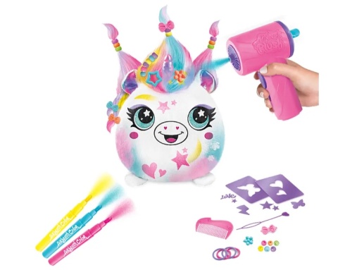 PROJEKT PLUSZ Zestaw Fryzurki JEDNOROŻEC KSIĘŻNICZKA z elektronicznym Aerografem