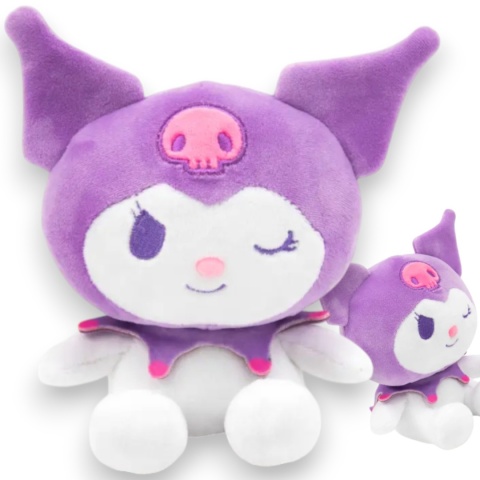 HELLO KITTY Maskotka KUROMI FIOLETOWA Pluszak Przytulanka Macedonia 32cm