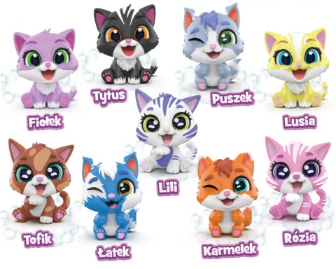 BRUDASKI W KĄPIELI KOTKI Kotek TOFIK + BŁOTKO + AKCESORIA