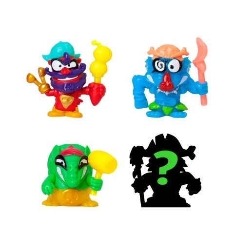 PIRATIX CRAZY JUNGLE Figurka 4pak Figurki Zestaw 4 figurek NEON
