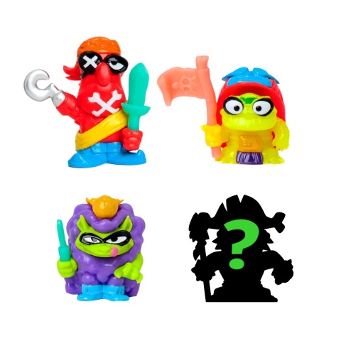 PIRATIX CRAZY JUNGLE Figurka 4pak Figurki Zestaw 4 figurek NEON