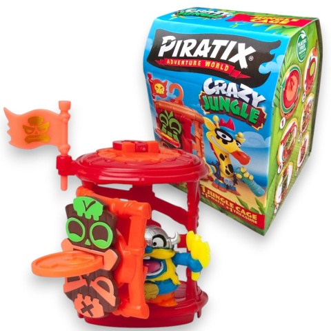 PIRATIX CRAZY JUNGLE Figurka Jungle Cage Klatka Niespodzianka 1szt.