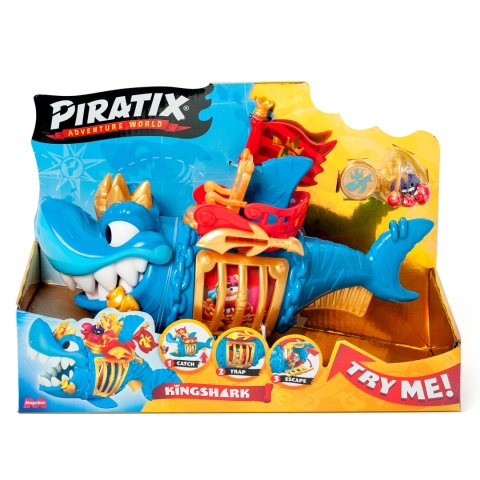 PIRATIX Zestaw KING SHARK Okręt Piracki Rekin Figurka MAGIC BOX PPXSP112IN10