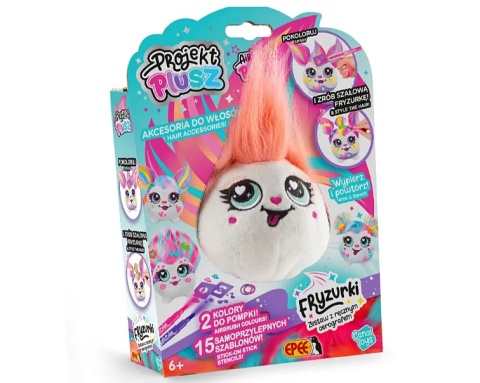PROJEKT PLUSZ Zestaw Fryzurki ISKIERKA z ręcznym Aerografem