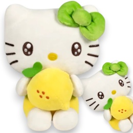 HELLO KITTY Maskotka Duża HELLO KITTY CYTRYNA Pluszak Przytulanka Macedonia 32cm