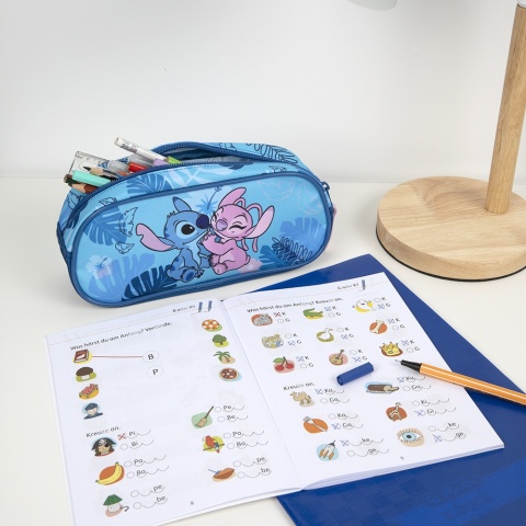 Piórnik szkolny STITCH jednokomorowy 22cm