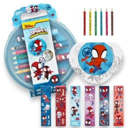 Zestaw Kreatywny SPIDEY Walizka TO GO Kolorowanka