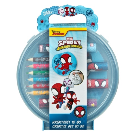 Zestaw Kreatywny SPIDEY Walizka TO GO Kolorowanka