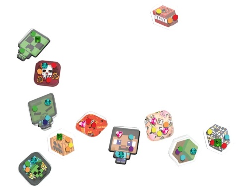 Zestaw Kreatywny NAKLEJKOMAT 3D MINECRAFT do tworzenia naklejek