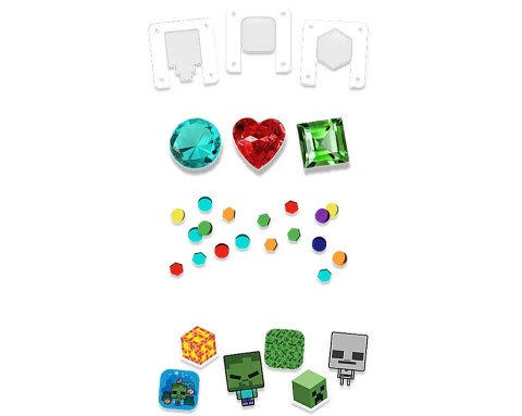 Zestaw Kreatywny NAKLEJKOMAT 3D MINECRAFT do tworzenia naklejek