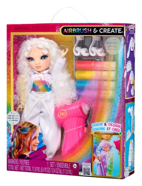 RAINBOW HIGH AIRBRUSH CREATE Lalka GREEN z zielonymi oczami Aerograf MGA