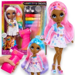 RAINBOW HIGH AIRBRUSH CREATE Lalka GREY z szarymi oczami Aerograf MGA