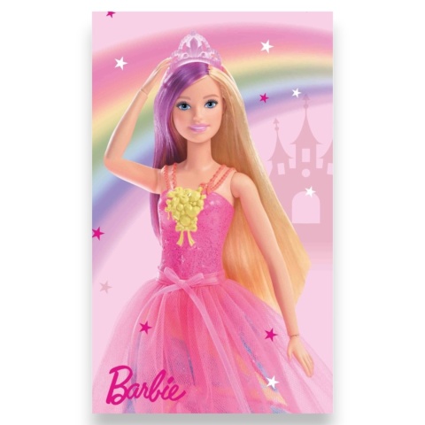 Ręcznik BARBIE 30x50 do rąk, twarzy dla dzieci