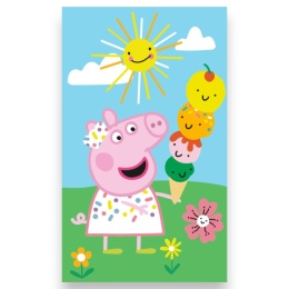 Ręcznik ŚWINKA PEPPA 30x50 do rąk, twarzy dla dzieci
