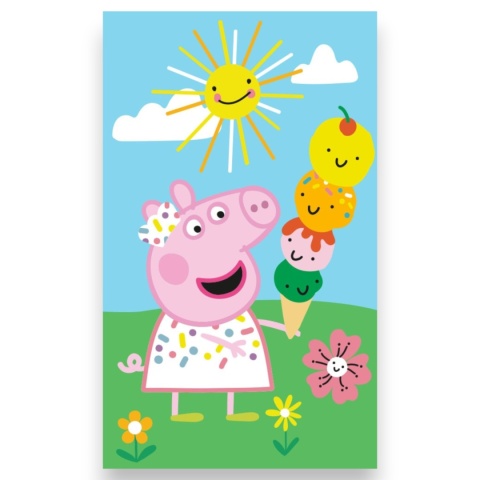 Ręcznik ŚWINKA PEPPA 30x50 do rąk, twarzy dla dzieci