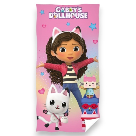 Ręcznik kąpielowy plażowy KOCI DOMEK GABI 70x140 Bawełna
